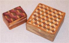 Chequered boxes by Bernard Slingsby